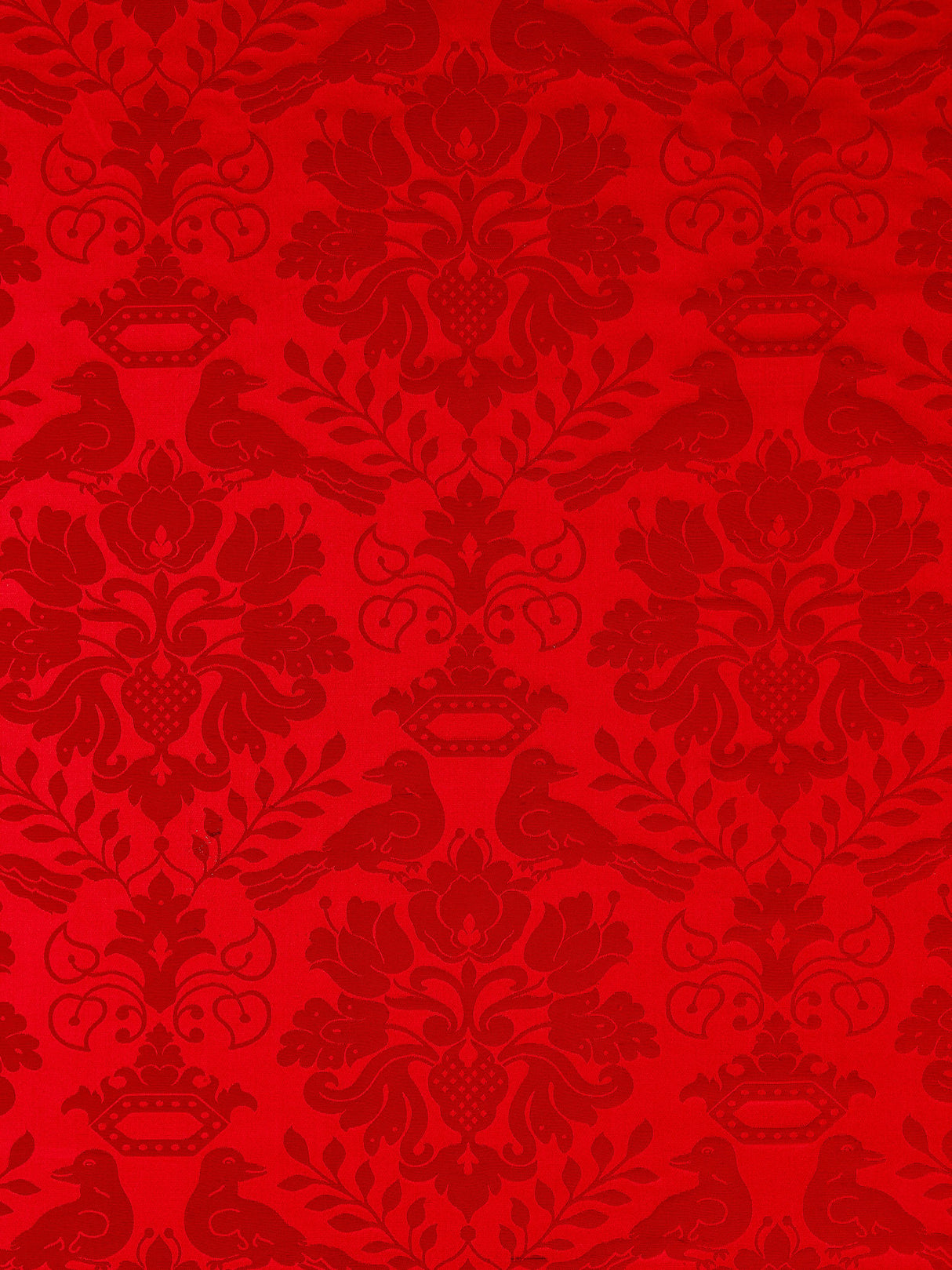 Scalamandre SC 00151098MM RUBY LOVE BIRD Fabric - Eade's Wallpaper