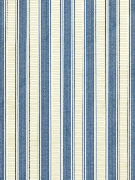 Scalamandre SC 0022121M LAPIS SHIRRED STRIPE Fabric - Eade's Wallpaper
