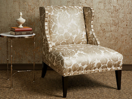 Scalamandre SC 000216606 SILVER ON SKYLIGHT ELSA LINEN PRINT Fabric - Eade's Wallpaper
