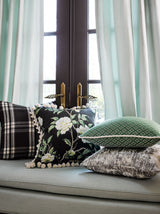 Scalamandre SC 000216616 EMERALD ISLE PEONIA LINEN PRINT Fabric - Eade's Wallpaper