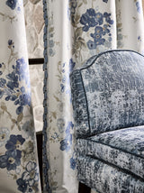 Scalamandre SC 000416617 NIGHTFALL TESORO PRINTED VELVET Fabric - Eade's Wallpaper