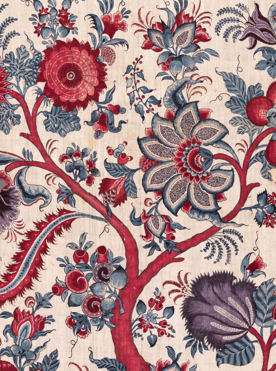 Scalamandre SC 000216649 AEGEAN METROPOLITAN PALAMPORE PRINT Fabric - Eade's Wallpaper