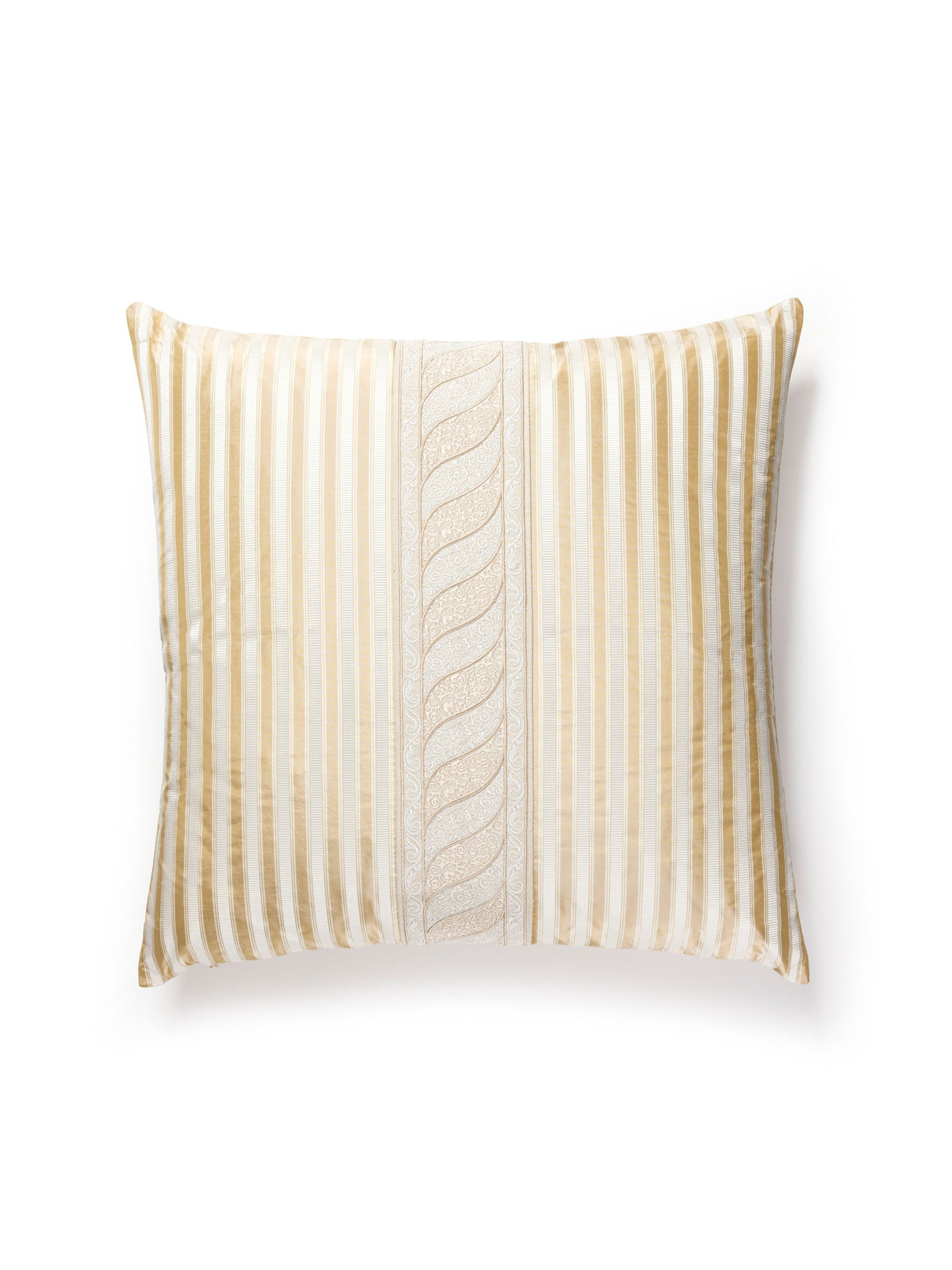Scalamandre SC 2026SDDTT3340 PAISLEY/SHIRRED STRIPE PILLOW -