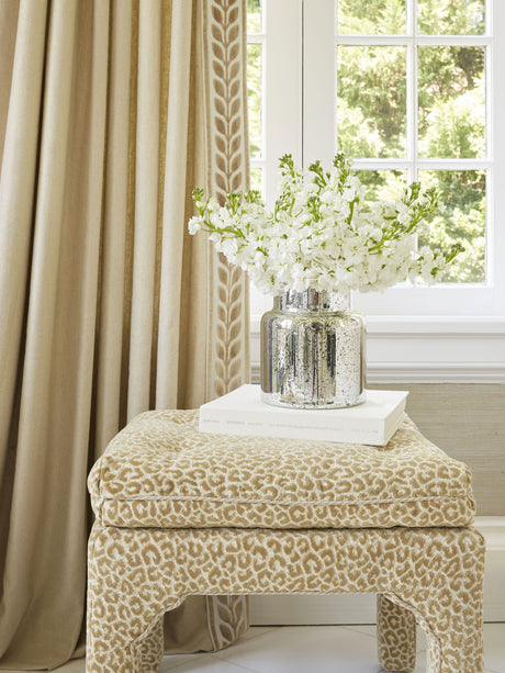 Scalamandre SC 000227037 SMOKE PANTHERA VELVET Fabric - Eade's Wallpaper