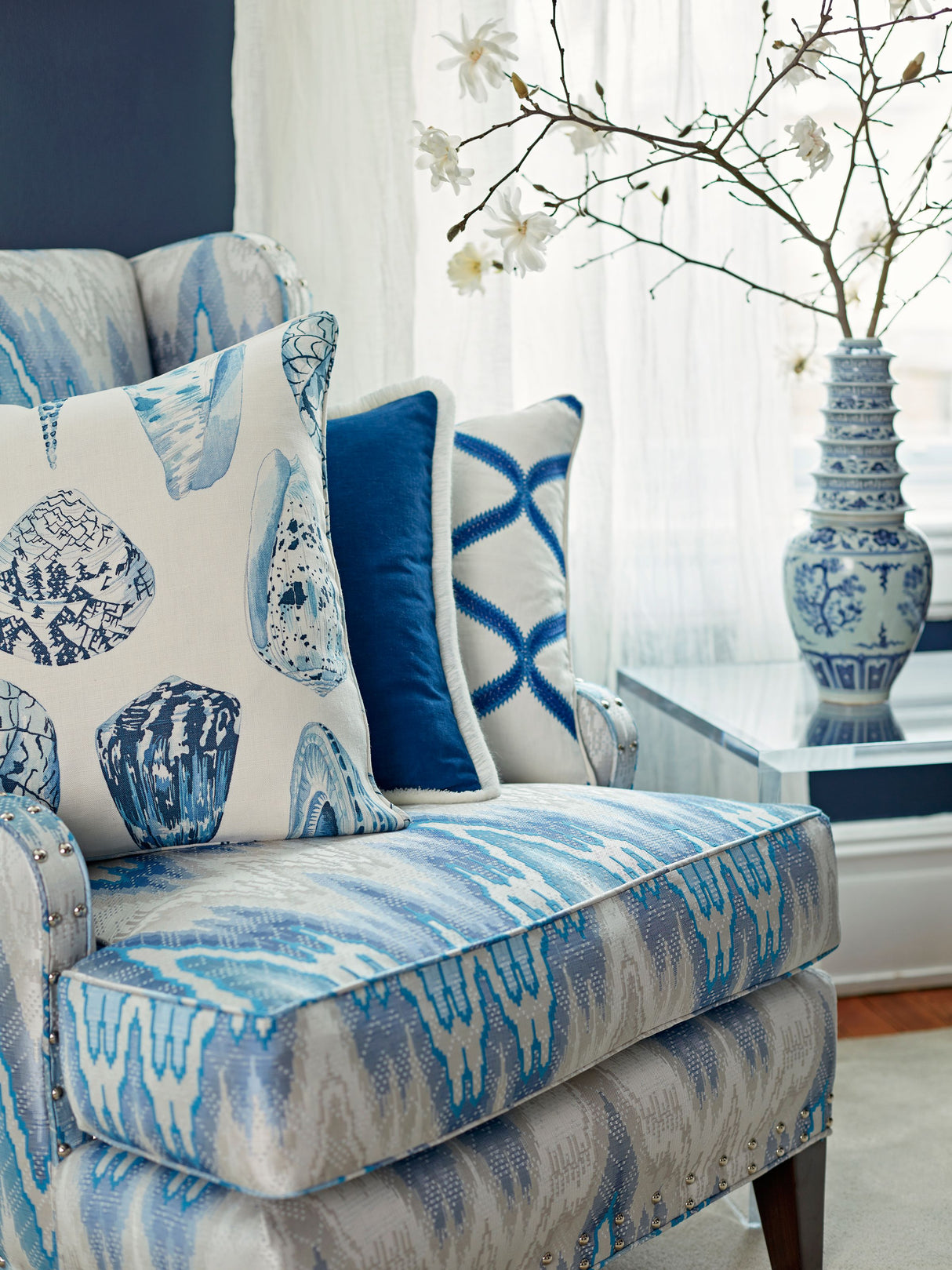 Scalamandre SC 000327052 GREIGE PLEATED LINEN SHEER Fabric - Eade's Wallpaper