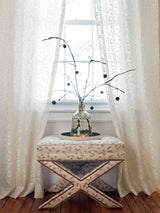 Scalamandre SC 000327075 EBONY ON SILVER BRODERIE LEOPARD Fabric - Eade's Wallpaper
