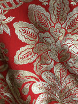 Scalamandre SC 000227086 AQUAMARINE ELIZABETH DAMASK EMBROIDERY Fabric - Eade's Wallpaper