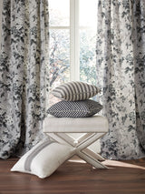 Scalamandre SC 000127115 LINEN DEVON TICKING STRIPE Fabric - Eade's Wallpaper