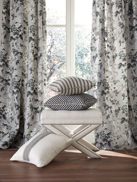 Scalamandre SC 000127115 LINEN DEVON TICKING STRIPE Fabric - Eade's Wallpaper