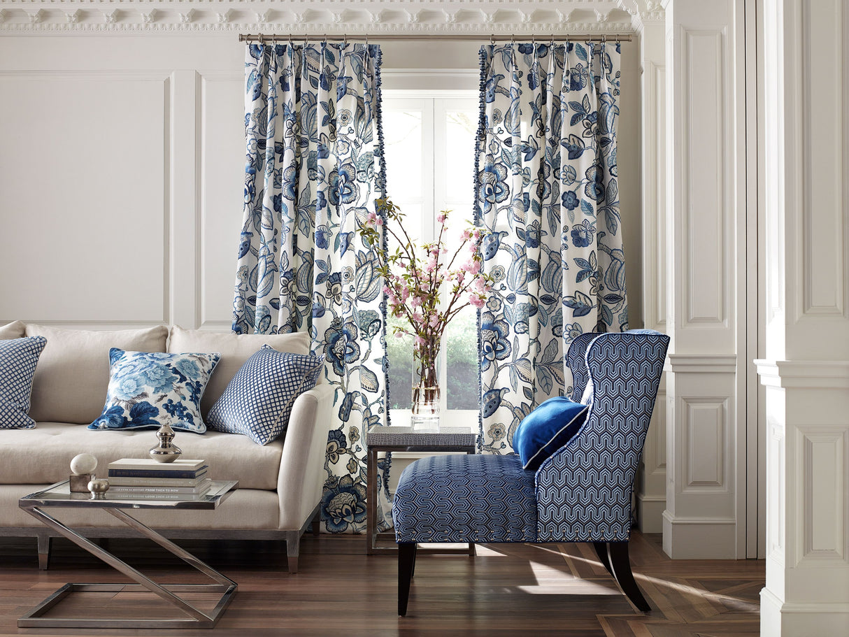 Scalamandre SC 000227126 PORCELAIN COROMANDEL EMBROIDERY Fabric - Eade's Wallpaper