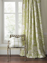 Scalamandre SC 000227152 GREEN TEA WILTON LINEN CHECK Fabric - Eade's Wallpaper