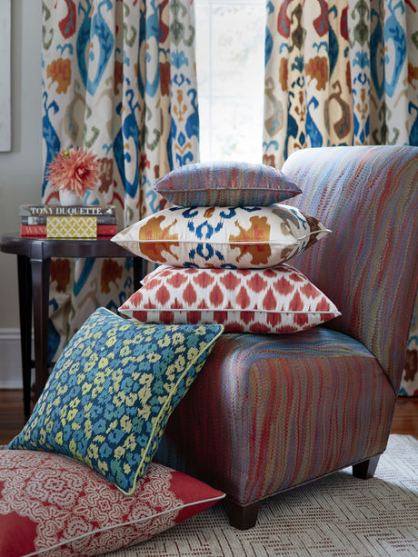 Scalamandre SC 000327172 MINERAL MANDALAY IKAT EMBROIDERY Fabric - Eade's Wallpaper