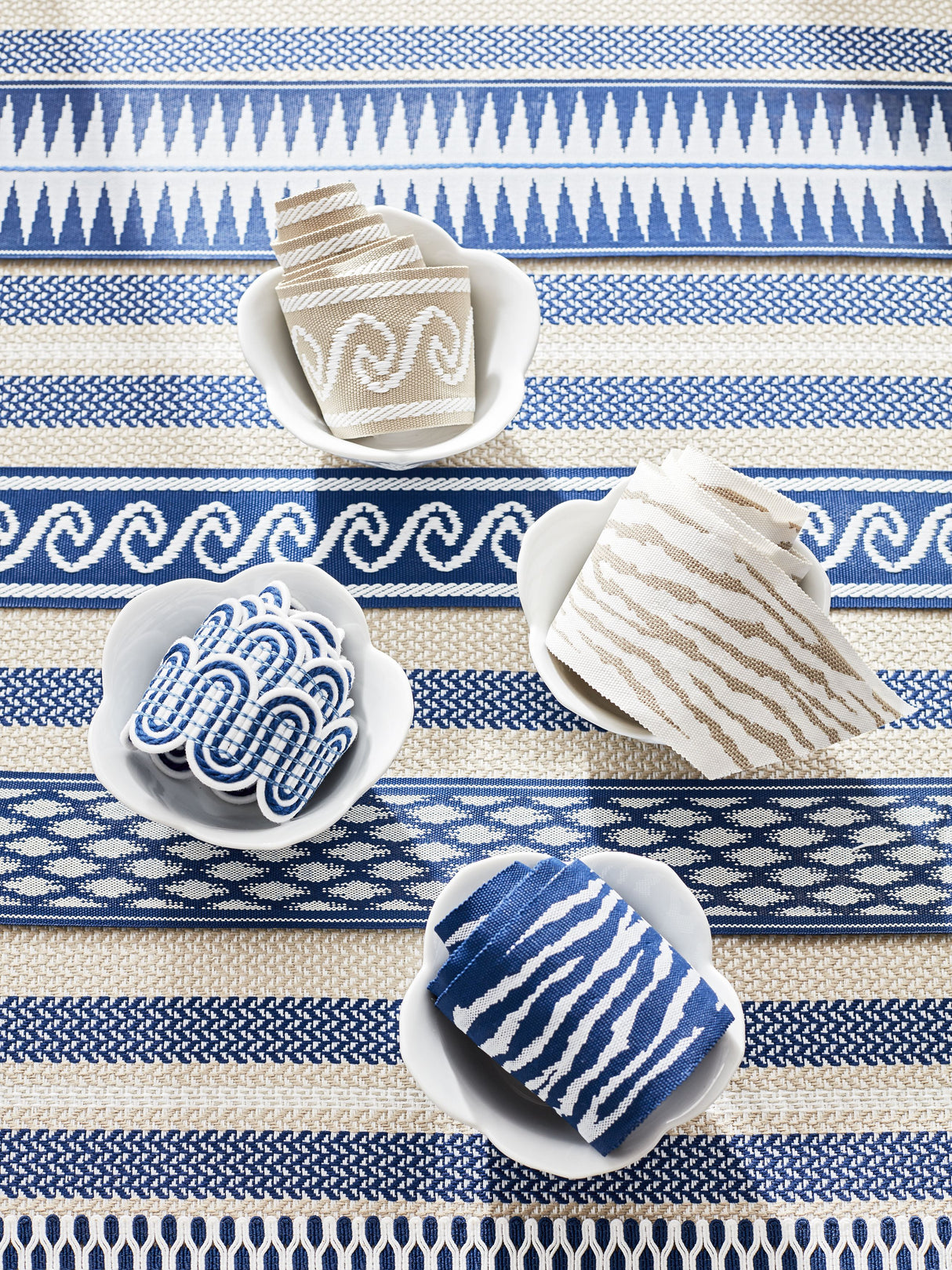 Scalamandre SC 000227188 PALM SANTORINI STRIPE Fabric - Eade's Wallpaper