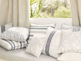 Scalamandre SC 000227188 PALM SANTORINI STRIPE Fabric - Eade's Wallpaper