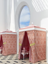Scalamandre SC 000227196 SMOKE BORNEO IKAT Fabric - Eade's Wallpaper