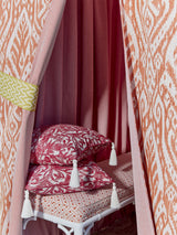 Scalamandre SC 000427196 INDIGO BORNEO IKAT Fabric - Eade's Wallpaper