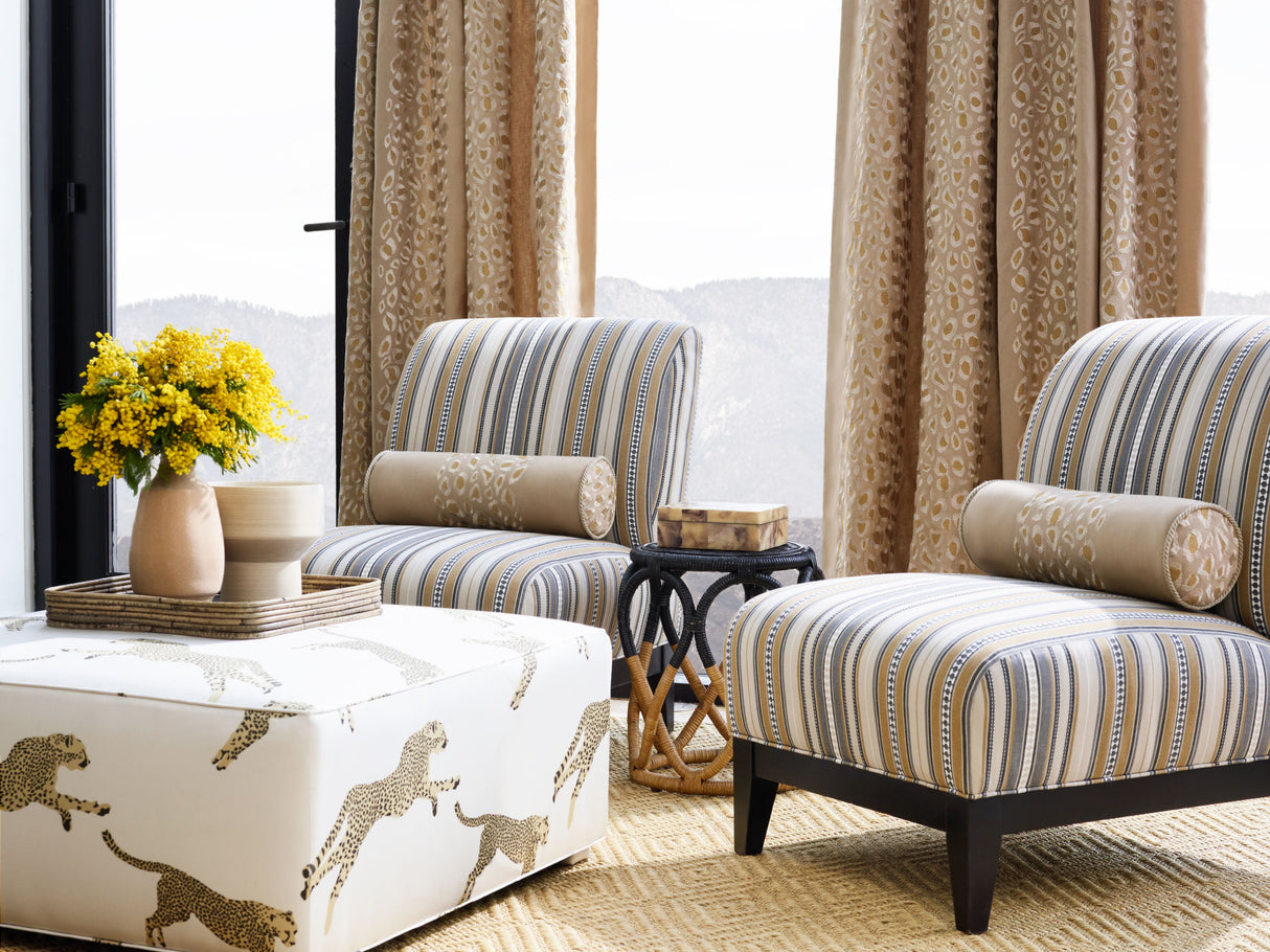 Scalamandre SC 000127253 DESERT NILE STRIPE Fabric - Eade's Wallpaper