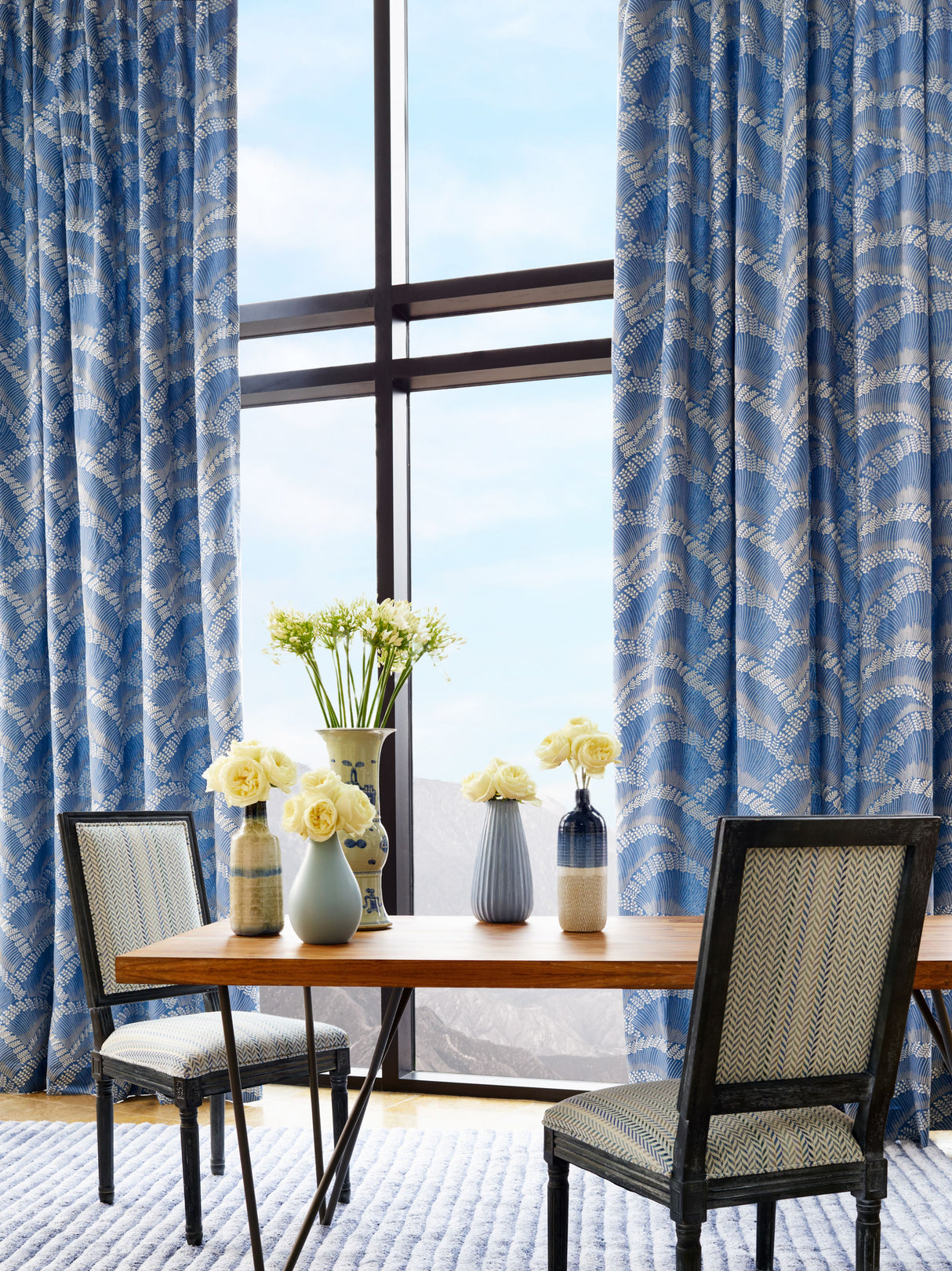 Scalamandre SC 000127256 LATTE LOVEGRASS EMBROIDERY Fabric - Eade's Wallpaper