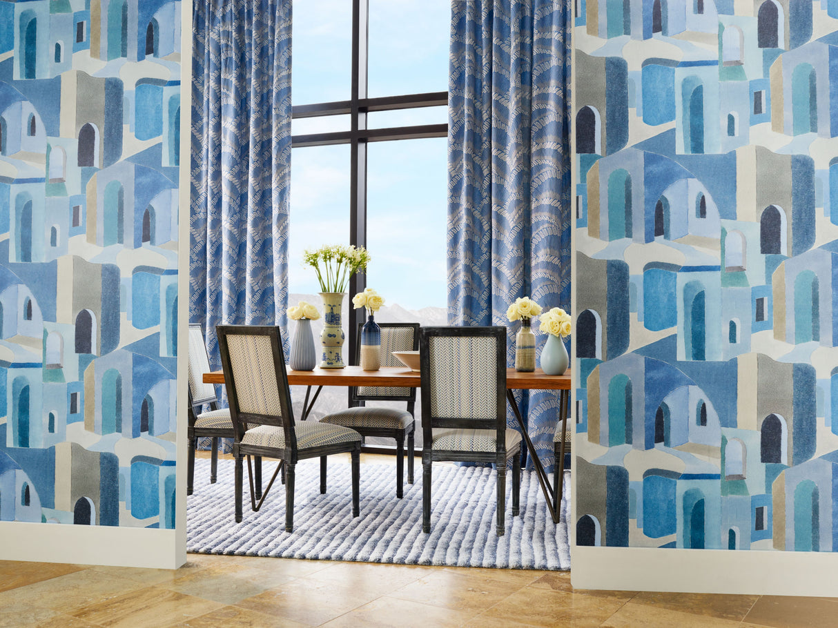 Scalamandre SC 000127256 LATTE LOVEGRASS EMBROIDERY Fabric - Eade's Wallpaper