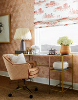 Scalamandre SC 000127256 LATTE LOVEGRASS EMBROIDERY Fabric - Eade's Wallpaper