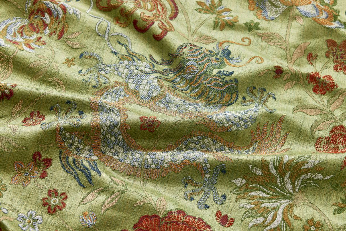 Scalamandre SC 000127327 WINTER ROSE DRAGON TABLEAU Fabric - Eade's Wallpaper