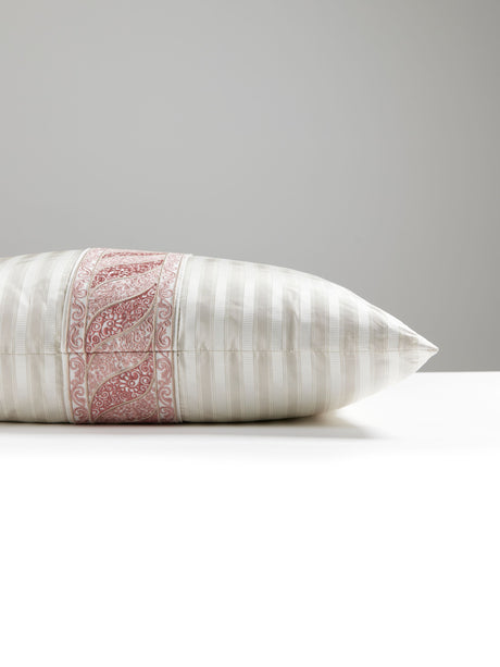 Scalamandre SC 3025SDDTT3340 PAISLEY/SHIRRED STRIPE PILLOW -