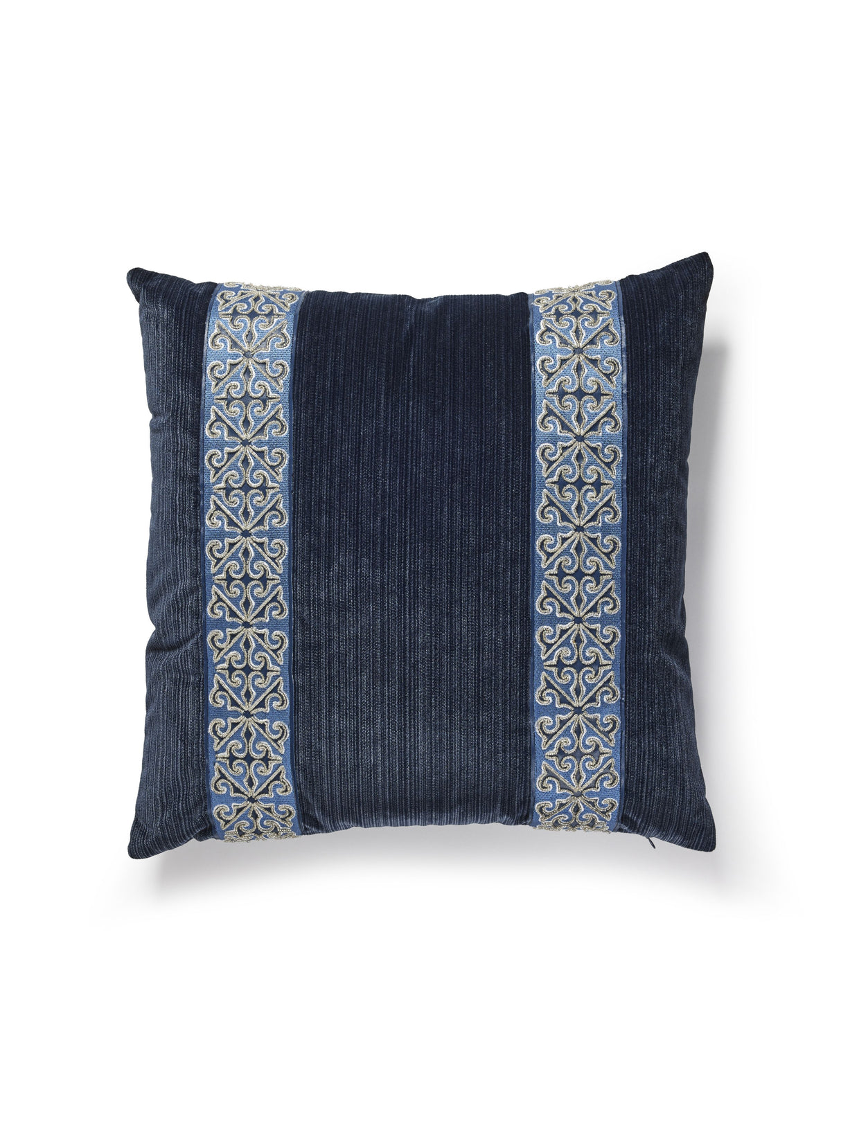 Scalamandre SC 4006SDDTT3337 SAXONY/STRIE VELVET PILLOW - Pi