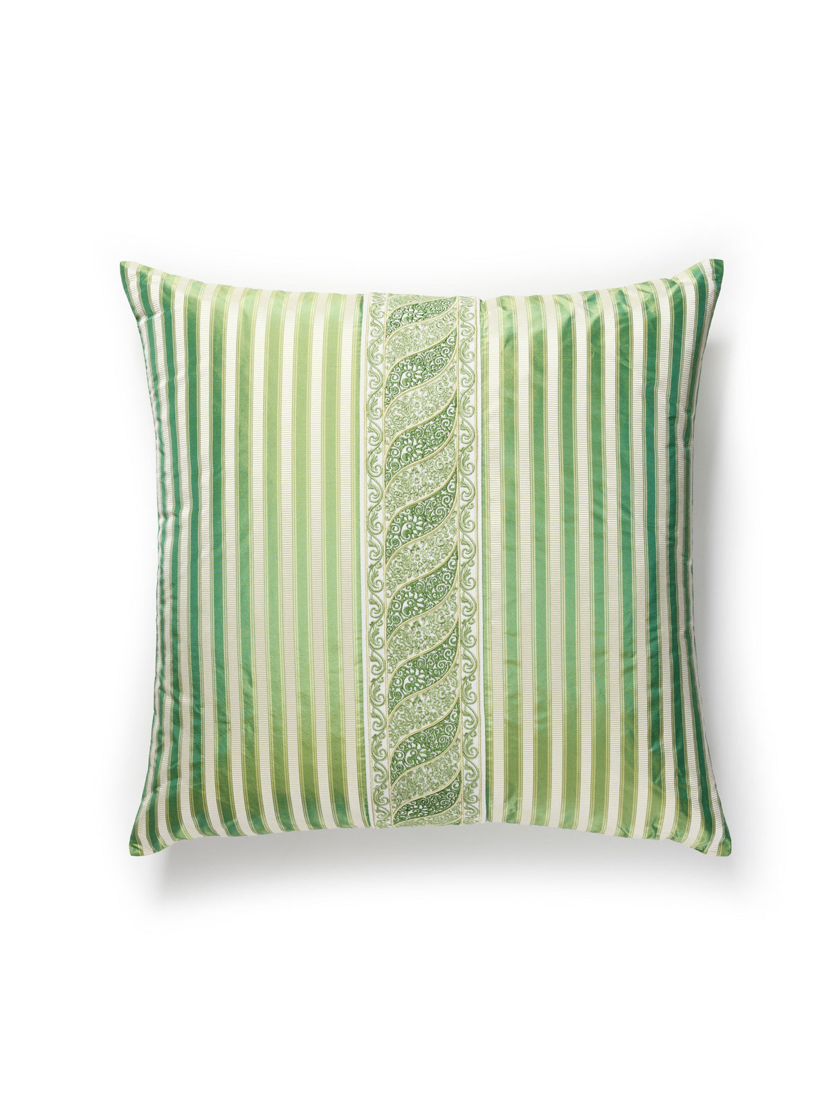 Scalamandre SC 5030SDDTT3340 PAISLEY/SHIRRED STRIPE PILLOW -