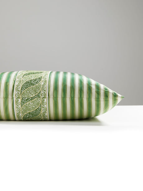 Scalamandre SC 5030SDDTT3340 PAISLEY/SHIRRED STRIPE PILLOW -