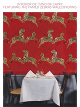 Scalamandre SC 0016WP81388M CHARCOAL ZEBRAS - WALLPAPER - Eade's Wallpaper