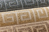 Scalamandre SC 0002WP88557 TIGER EYE FRET MOSAIC GRASSCLOTH WALLPAPER - Eade's Wallpaper