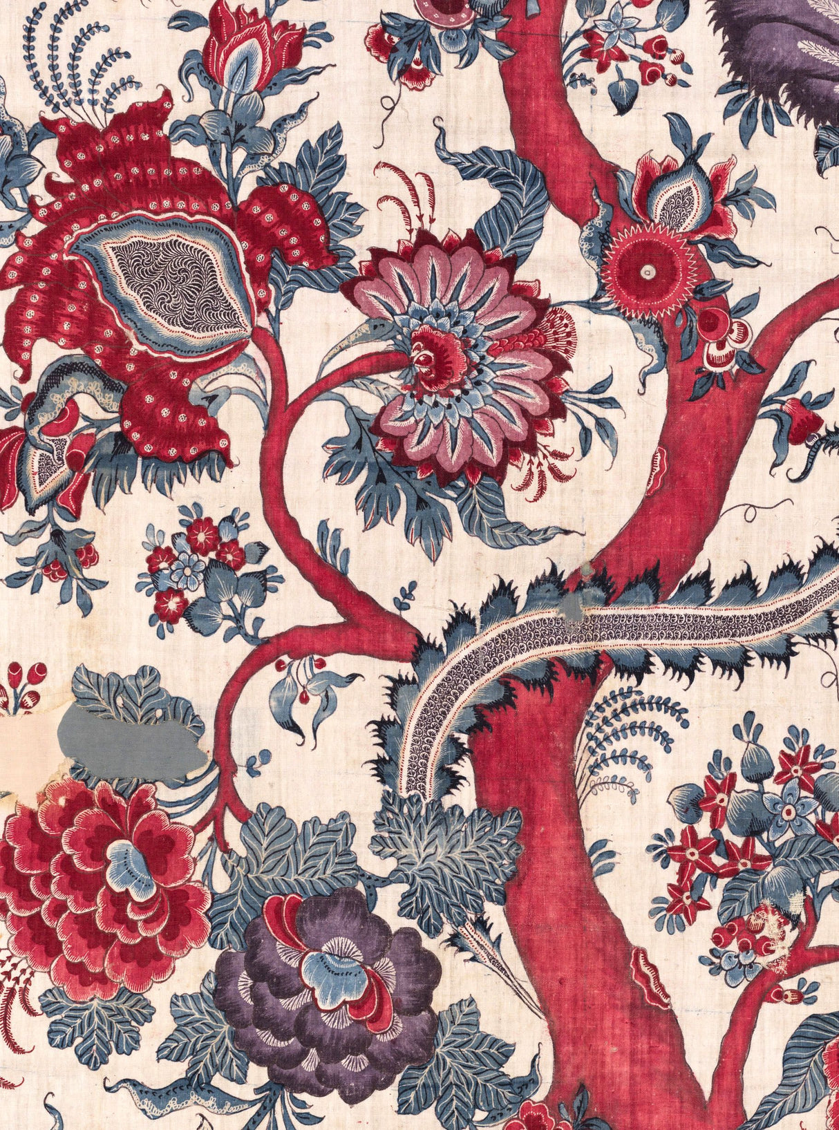 Scalamandre SC 0004WP88561 RED MULTI METROPOLITAN PALAMPORE WALLPAPER - Eade's Wallpaper