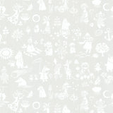 Sandudd SD5164-3 Moomin Light Grey Novelty Wallpaper