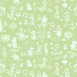 Sandudd SD5164-6 Moomin Green Novelty Wallpaper