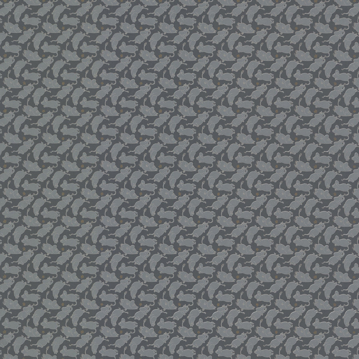 Sandudd SD5167-1 Moomintroll Dark Grey Novelty Wallpaper