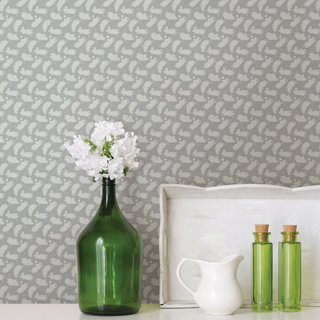 Sandudd SD5167-4 Moomintroll Light Grey Novelty Wallpaper