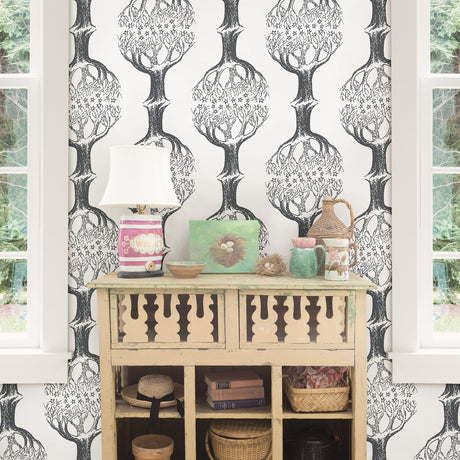 Sandudd SD5169-2 Celesta Grey Tree Wallpaper