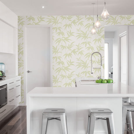 Sandudd SD5213-3 Sasa Green Bamboo Leaf Wallpaper