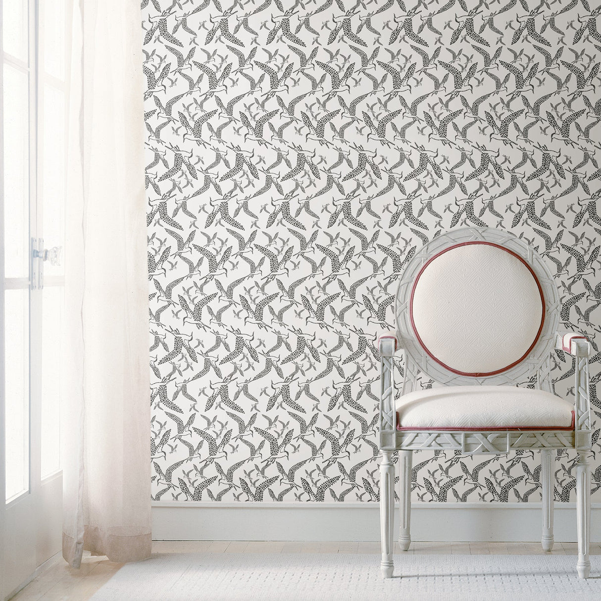 Sandudd SD5246-5 Lari White Bird Wallpaper