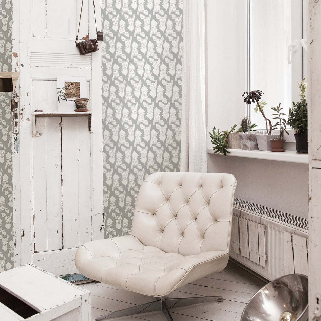 Sandudd SD5247-2 Oh Deer Grey Animal Wallpaper