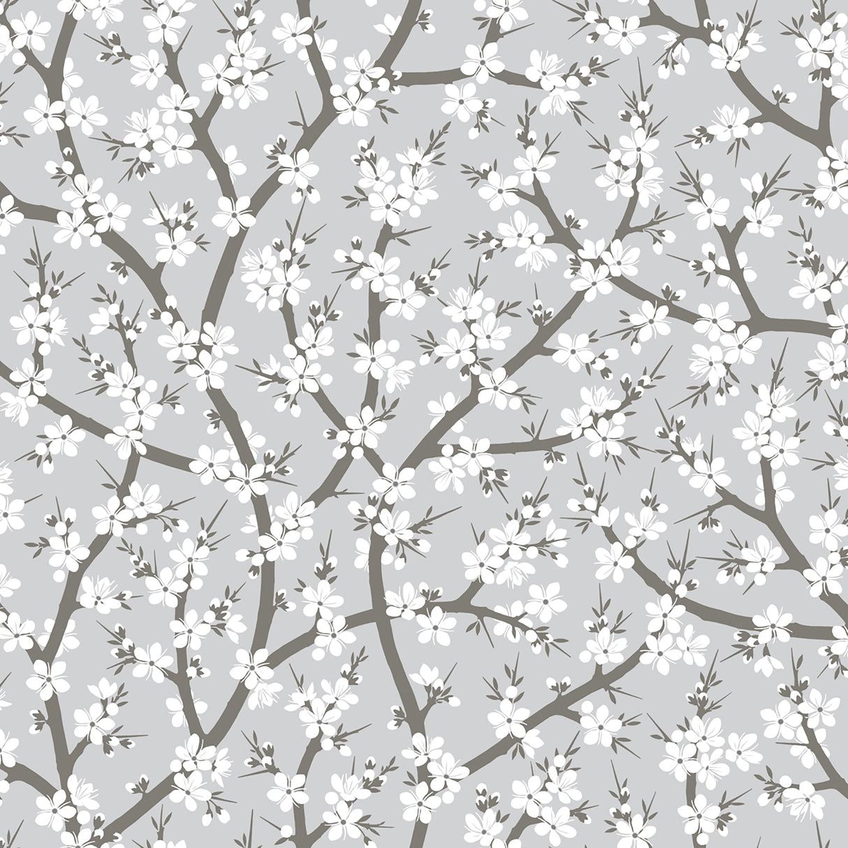 Sandudd SD5309-2 Henrik Grey Floral Wallpaper
