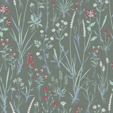 Sandudd SD5312-2 Harald Dark Green Botanical Wallpaper