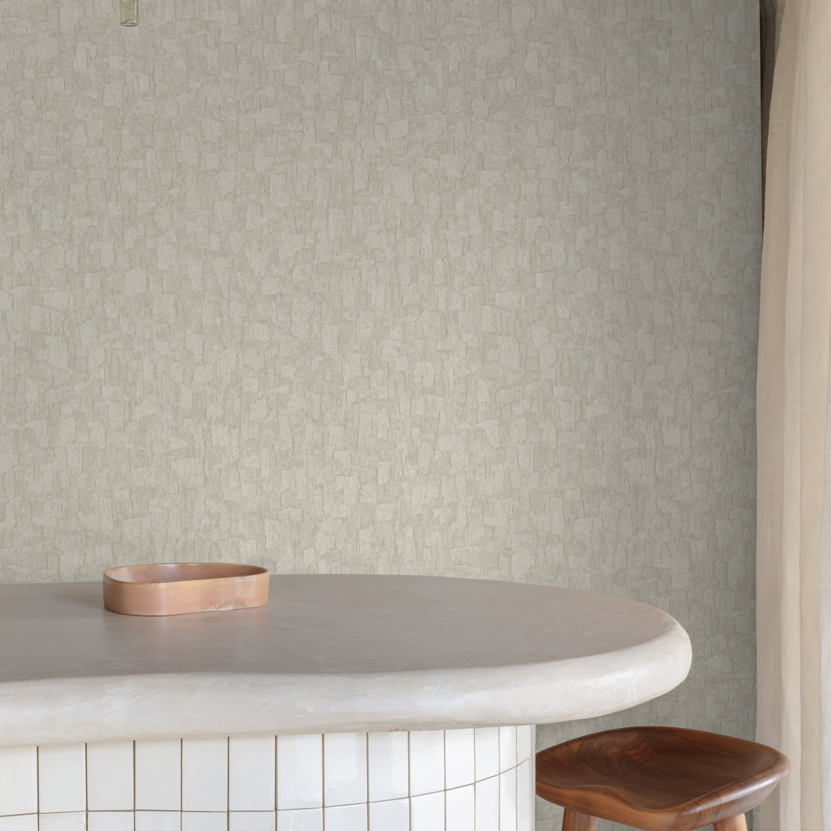Galerie Surfaces Wood plain Beige Wallpaper SF1001