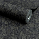 Galerie Surfaces Wood plain Black Wallpaper SF1007