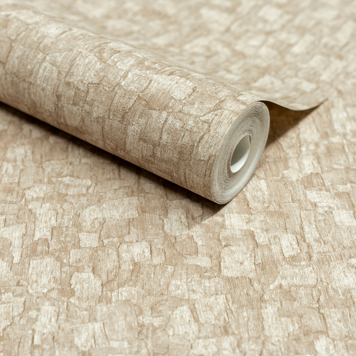 Galerie Surfaces Wood plain Beige Wallpaper SF1013