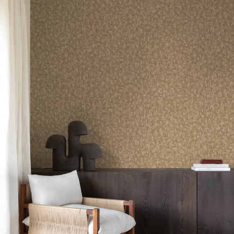 Galerie Surfaces Wood plain Brown Wallpaper SF1027