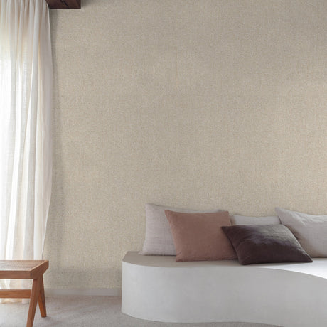 Galerie Surfaces Stone plain Beige Wallpaper SF1113