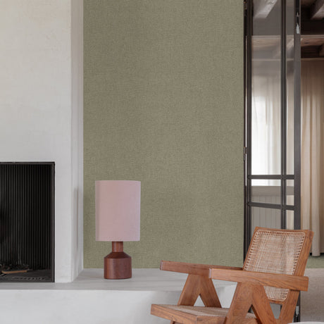 Galerie Surfaces Faux Unis Natural Green Wallpaper SF1208