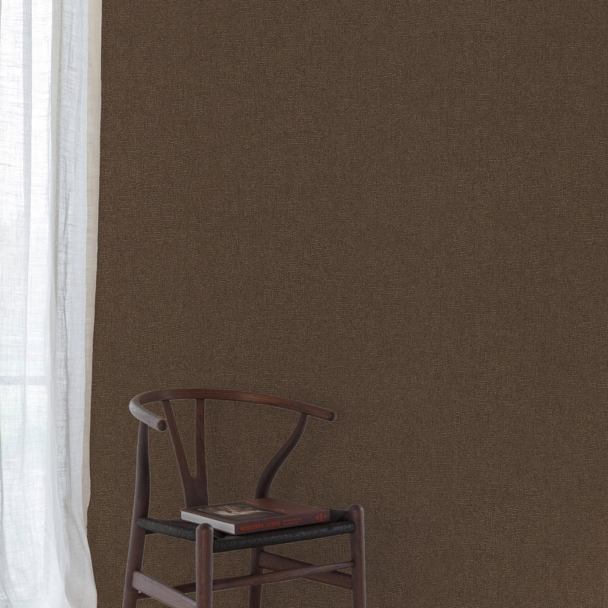 Galerie Surfaces Faux Unis Natural Brown Wallpaper SF1210