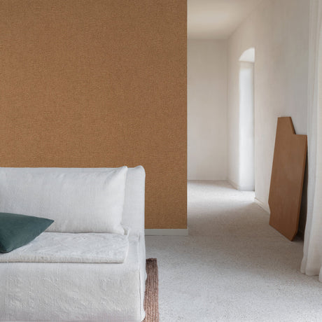 Galerie Surfaces Faux Unis Natural Orange Wallpaper SF1218